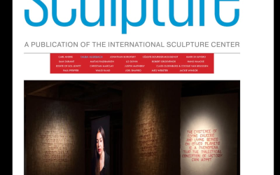 Sculpture Magazine: “Taking Risks: A Conversation with Axel Straschnoy,” an interview by John Gayer.
